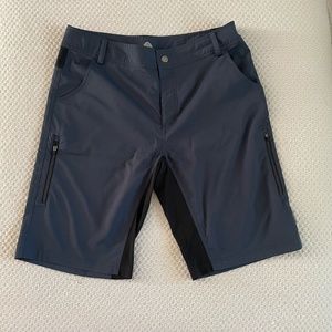 Men's Dark Blue+Black 'Club Ride' Mountain Bike/Cycling Shorts (large)